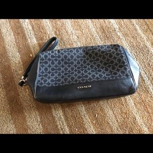 black coach wristlet